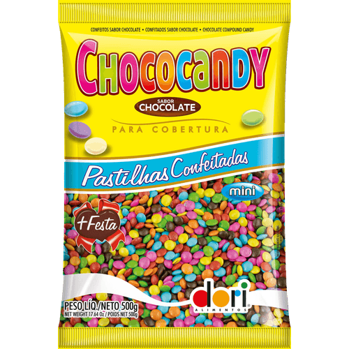 Mini-Pastilha-de-Chocolate-Confeitada-Dori-Chococandy-Pacote-500g