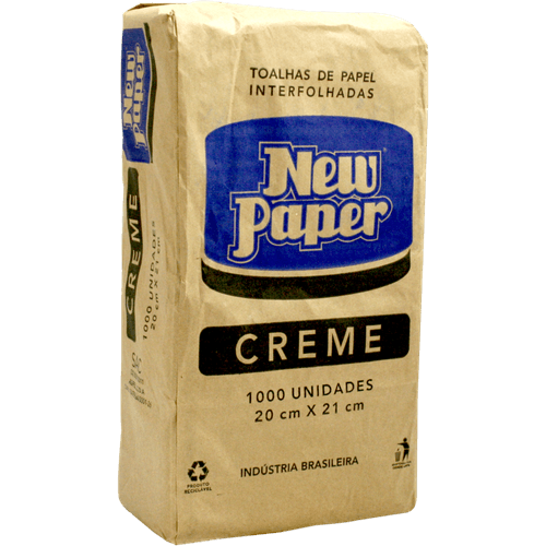 Toalha-de-Papel-New-Paper-Creme-20x21cm---Pacote-com-1.000-Folhas