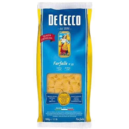 Macarrao-de-Semola-de-Trigo-Grano-Duro-Farfalle-93-De-Cecco-Pacote-500g