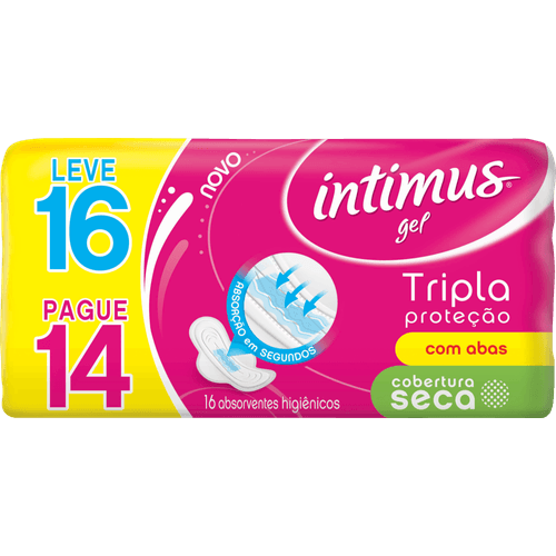 Absorvente-com-Abas-Seca-Intimus-Tripla-Protecao-Pacote-Leve-16-Pague-14-Unidades