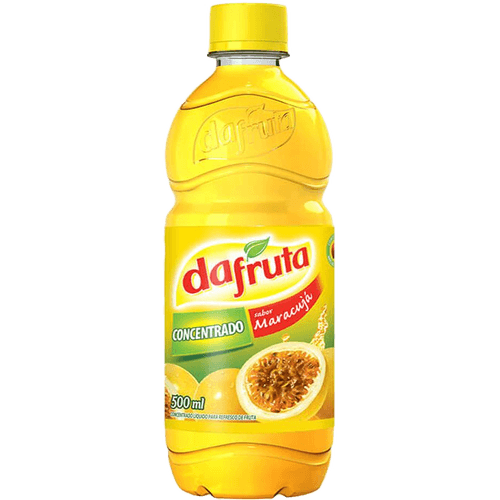 Suco-Concentrado-Liquido-para-Refresco-de-Fruta-Maracuja-sem-Adicao-de-Acucar-Dafruta-Garrafa-500ml