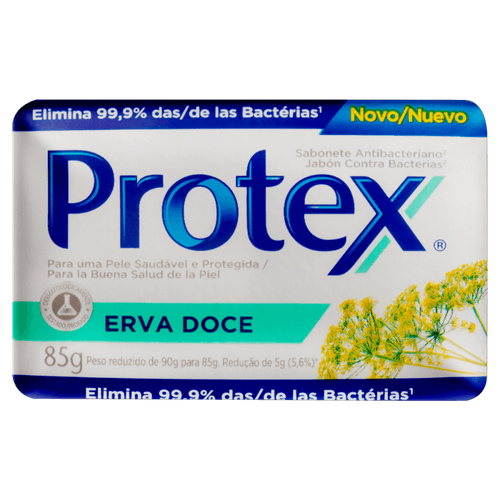 Sabonete-em-Barra-Antibacteriano-Erva-Doce-Protex-Envoltorio-85g