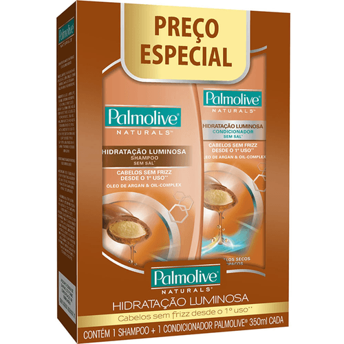 -Kit-Palmolive-Hidratacao-Luminosa-com-Argan-Shampoo-350ml---Condicionador-350ml-Com-20--Desconto-