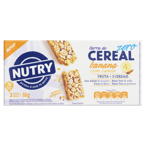 Barra-de-Cereal-Banana-com-Canela-sem-Adicao-de-Acucar-Nutry-Zero-Caixa-66g-3-Unidades-de-22g-Cada