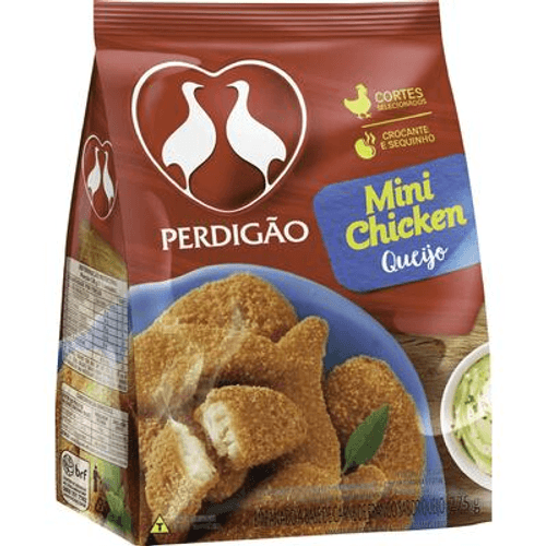 Empanado-a-Base-de-Carne-de-Frango-Queijo-Perdigao-Mini-Chicken-Pacote-275g