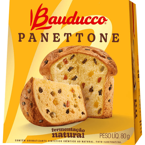 Panettone-Bauducco-Caixa-80g Panettone-Bauducco-Caixa-80g