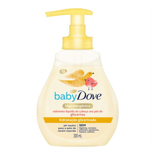 Sabonete-Liquido-de-Glicerina-Hidratacao-Glicerinada-da-Cabeca-aos-Pes-Dove-Baby-Frasco-200ml Sabonete-Liquido-de-Glicerina-Hidratacao-Glicerinada-da-Cabeca-aos-Pes-Dove-Baby-Frasco-200ml