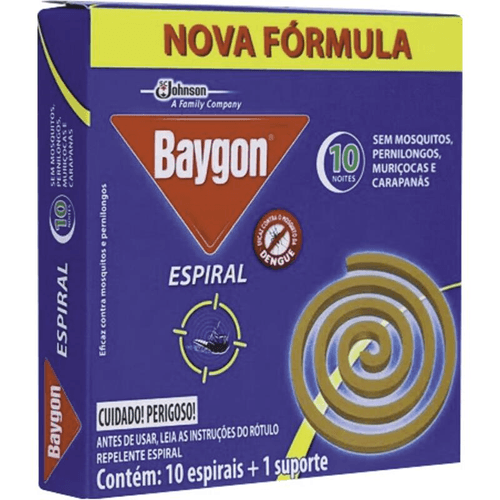Repelente-Espiral-Baygon-Caixa-10-Unidades Repelente-Espiral-Baygon-Caixa-10-Unidades