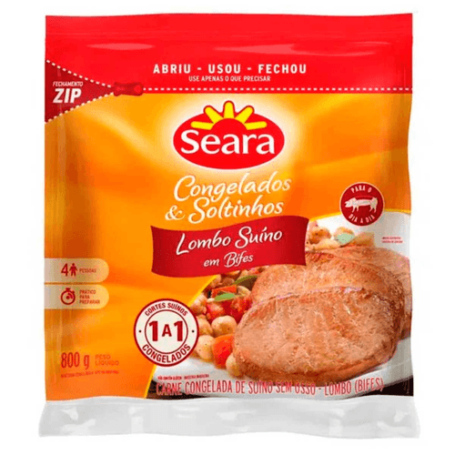 LOMBO-SUINO-SEARA-800G-IQF-CONG-BIFES LOMBO-SUINO-SEARA-800G-IQF-CONG-BIFES