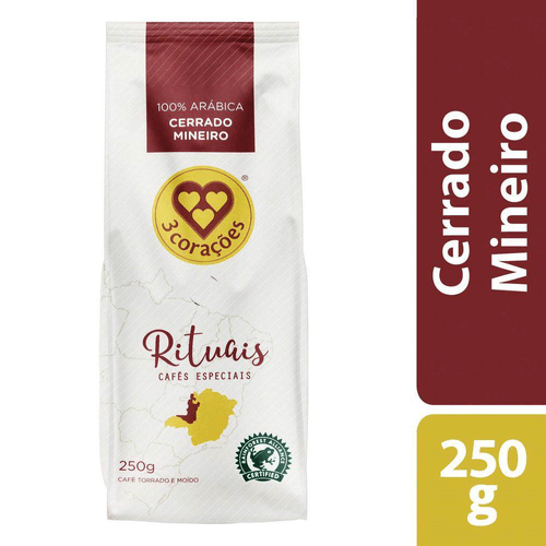 Cafe-Torrado-em-Graos-Cerrado-Mineiro-100--Arabica-3-Coracoes-Rituais-Pacote-250g Cafe-Torrado-em-Graos-Cerrado-Mineiro-100--Arabica-3-Coracoes-Rituais-Pacote-250g
