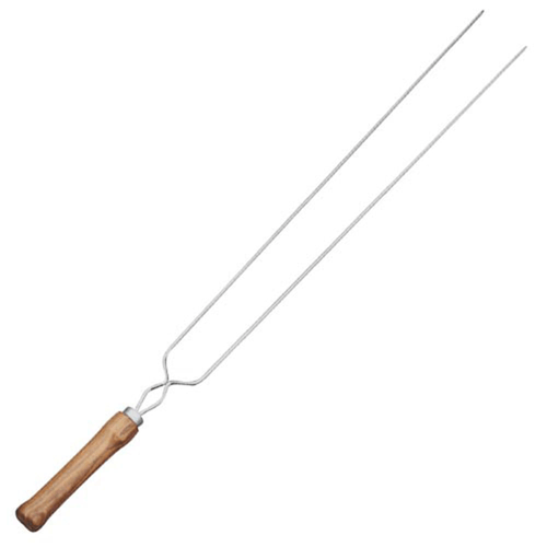 Espeto-de-Churrasco-Mor-Duplo-com-Cabo-de-Madeira-75cm Espeto-de-Churrasco-Mor-Duplo-com-Cabo-de-Madeira-75cm