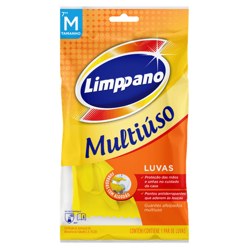 Luva-Multiuso-Forrada-com-Algodao-Amarela-Limppano-M Luva-Multiuso-Forrada-com-Algodao-Amarela-Limppano-M