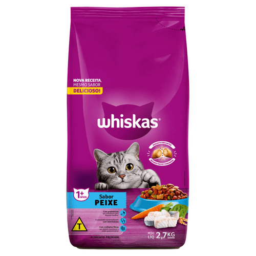Alimento-Premium-para-Gatos-Adultos-Peixe-Whiskas-Pacote-27kg Alimento-Premium-para-Gatos-Adultos-Peixe-Whiskas-Pacote-27kg