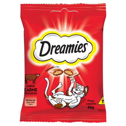 Petisco-para-Gatos-Adultos-Carne-Tentadora-Dreamies-Pacote-40g Petisco-para-Gatos-Adultos-Carne-Tentadora-Dreamies-Pacote-40g