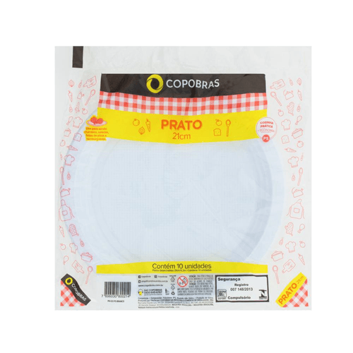 Prato-Plastico-Descartavel-Branco-21cm-Copobras-Pacote-10-Unidades Prato-Plastico-Descartavel-Branco-21cm-Copobras-Pacote-10-Unidades