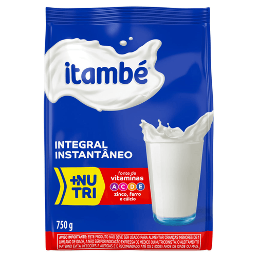Leite-em-Po-Instantaneo-Integral-Itambe--Nutri-Pacote-750g Leite-em-Po-Instantaneo-Integral-Itambe--Nutri-Pacote-750g