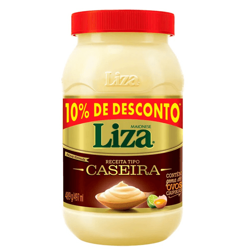 Maionese-Caseira-Liza-Pote-489g-Gratis-10--de-Desconto Maionese-Caseira-Liza-Pote-489g-Gratis-10--de-Desconto