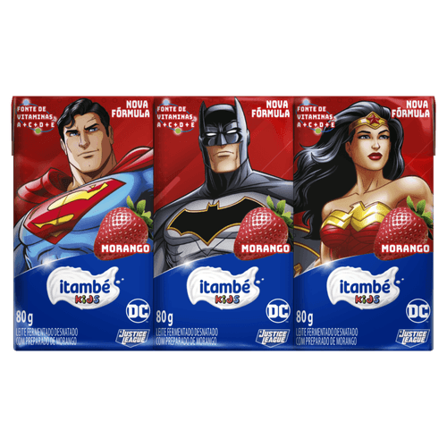 Leite-Fermentado-Desnatado-com-Preparado-de-Morango-Justice-League-Itambe-Kids-Caixa-6-Unidades-de-80g-Cada