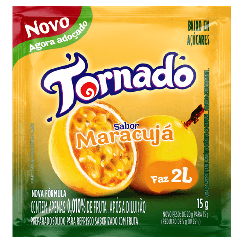 Preparado-Solido-para-Refresco-em-Po-Saborizado-com-Fruta-Maracuja-Tornado-Pacote-15g Preparado-Solido-para-Refresco-em-Po-Saborizado-com-Fruta-Maracuja-Tornado-Pacote-15g