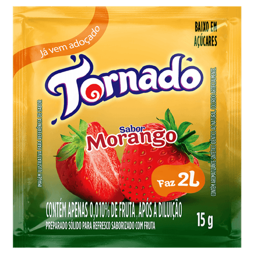 Preparado-Solido-para-Refresco-em-Po-Saborizado-com-Fruta-Morango-Tornado-Pacote-15g Preparado-Solido-para-Refresco-em-Po-Saborizado-com-Fruta-Morango-Tornado-Pacote-15g