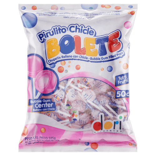 Pirulito-Duro-Recheado-com-Chicle-Artificial-de-Tutti-Frutti-Bolete-Pacote-525g