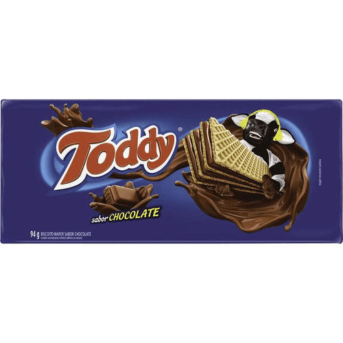 Biscoito-Wafer-Recheio-Chocolate-Toddy-Pacote-94g Biscoito-Wafer-Recheio-Chocolate-Toddy-Pacote-94g