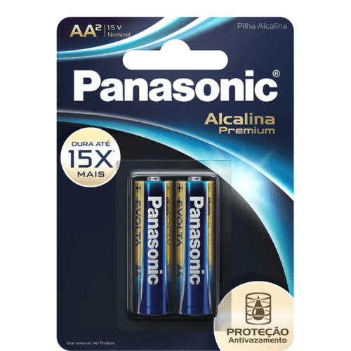 Pilha-Alcalina-Aa-Panasonic-Premium-2-Unidades-15v Pilha-Alcalina-Aa-Panasonic-Premium-2-Unidades-15v