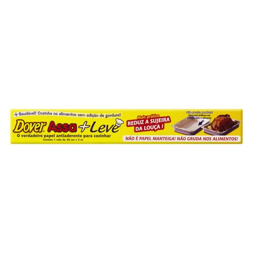 Papel-Antiaderente-para-Cozinhar-Dover-Assa---Leve-1-Rolo-de-30cm-x-3m Papel-Antiaderente-para-Cozinhar-Dover-Assa---Leve-1-Rolo-de-30cm-x-3m