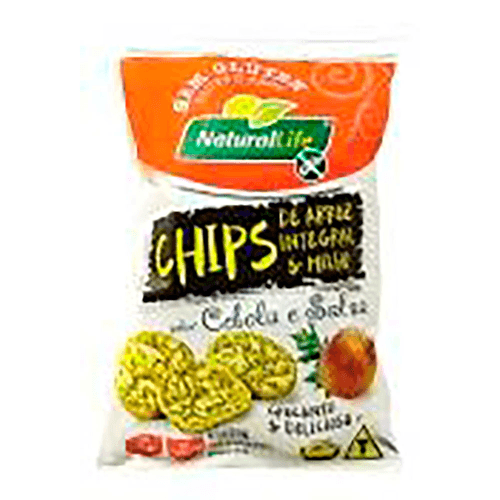 Chips-Arroz-Integral-E-Milho-Natutal-Life-Cebola-E-Salsa-70g Chips-Arroz-Integral-E-Milho-Natutal-Life-Cebola-E-Salsa-70g