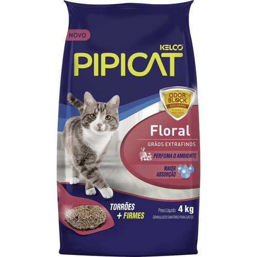 Granulado-Higienico-para-Gatos-Floral-Pipicat-Kelco-4kg