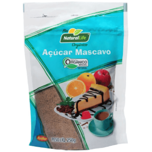 Acucar-Mascavo-Organico-Bio-Natural-Life-Kodilar-Pacote-250g