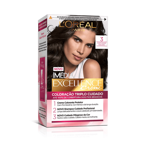 Coloracao-Permanente-Imedia-Excellence-De-L-Oreal-Paris-3.0-Castanho-Escuro Coloracao-Permanente-Imedia-Excellence-De-L-Oreal-Paris-3.0-Castanho-Escuro