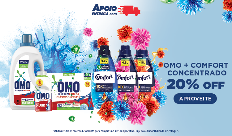 Omo 20 off até 31/07