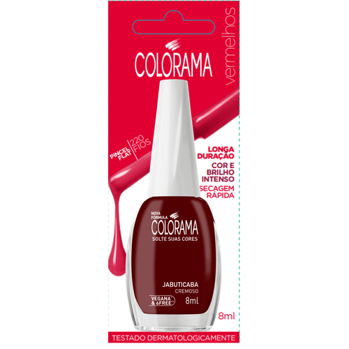 Esmalte-Longa-Duracao-Cremoso-Bl-Jabuticaba-Colorama-8Ml Esmalte-Longa-Duracao-Cremoso-Bl-Jabuticaba-Colorama-8Ml