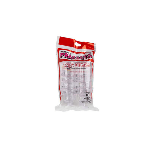 Taca-Descartavel-Prafesta-piazza-Cristal-Pacote-com-10-Unidades-40-ml-Cada Taca-Descartavel-Prafesta-piazza-Cristal-Pacote-com-10-Unidades-40-ml-Cada