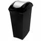 Lixeira-Sanremo-Basculante-Preta-e-Prata-com-Tampa-15L