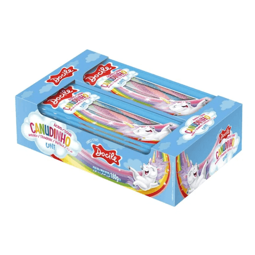 Bala-Gelatina-Docile-Colorida-Morango-Citrico-Unicornio-180g Bala-Gelatina-Docile-Colorida-Morango-Citrico-Unicornio-180g