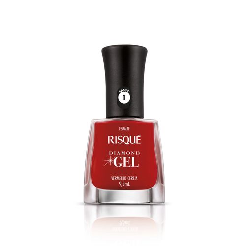 Esmalte-Risque-Diamond-Gel-Vermelho-Cereja-Cremoso-95ml