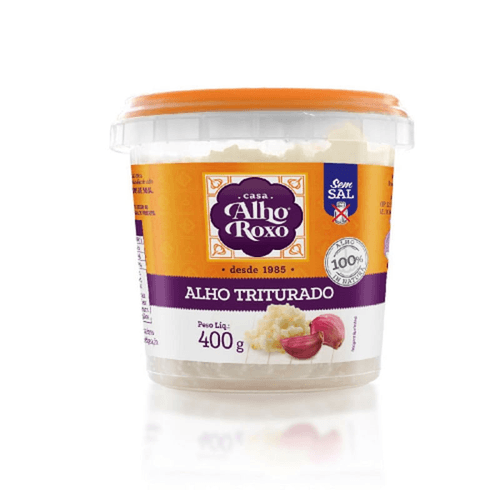 Alho-Cheiroso-Triturado-Sem-Sal-400g Alho-Cheiroso-Triturado-Sem-Sal-400g