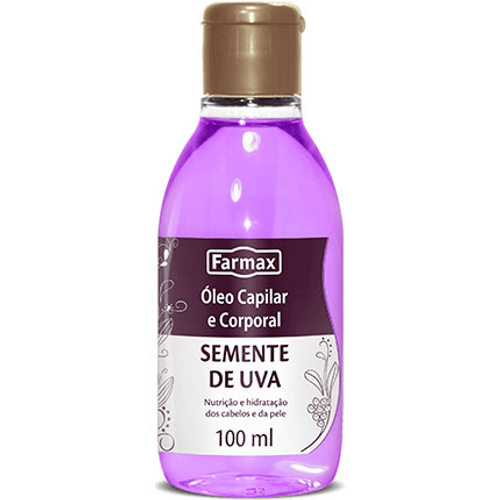 Oleo-Cabelo---Corporal-Farmax-Semente-Uva-100ml Oleo-Cabelo---Corporal-Farmax-Semente-Uva-100ml