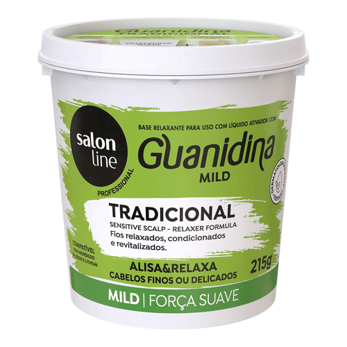 Guanidina-Tradicional-Mild-Alisa-e-Relaxa-Salon-Line-215gr