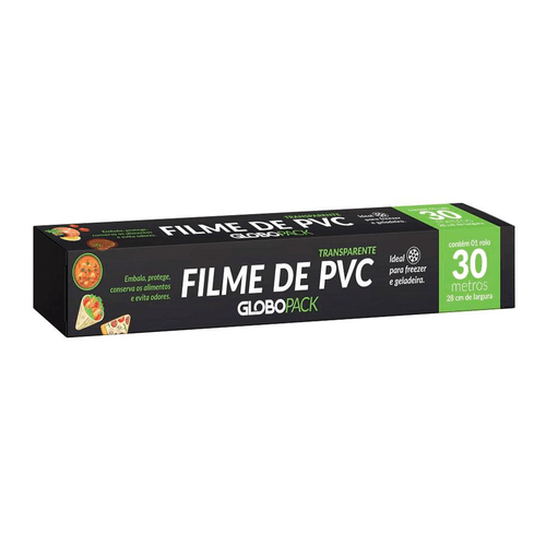 Filme-de-Pvc-Globopack-Rolo-28cmX30m Filme-de-Pvc-Globopack-Rolo-28cmX30m