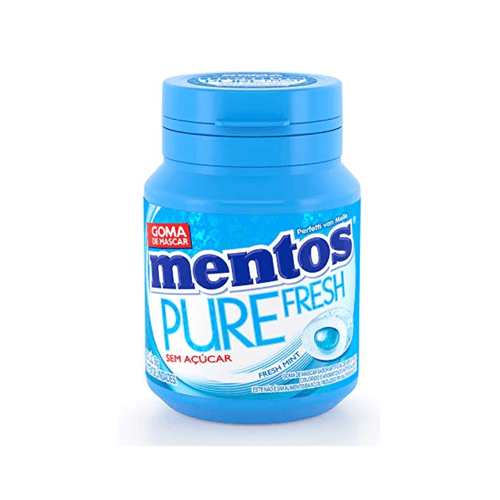 Goma-de-Mascar-Menta-Fresca-Zero-Acucar-Mentos-Pure-Fresh-Pote-56g