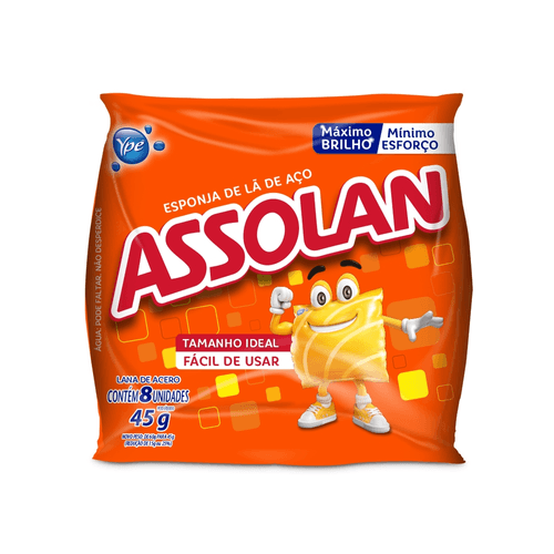 Esponja-de-La-de-Aco-Assolan-45g-8-Unidades Esponja-de-La-de-Aco-Assolan-45g-8-Unidades