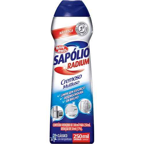 Saponaceo-Cremoso-Multiuso-Classico-com-Microparticulas-Sapolio-Radium-Squeeze-250ml Saponaceo-Cremoso-Multiuso-Classico-com-Microparticulas-Sapolio-Radium-Squeeze-250ml
