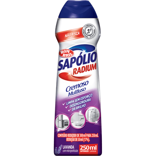 Saponaceo-Cremoso-Multiuso-Lavanda-com-Microparticulas-Sapolio-Radium-Squeeze-250ml Saponaceo-Cremoso-Multiuso-Lavanda-com-Microparticulas-Sapolio-Radium-Squeeze-250ml