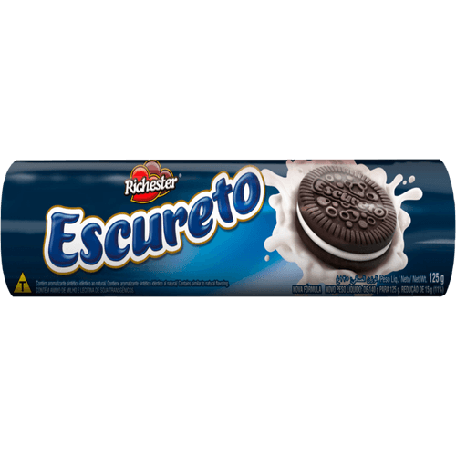 Biscoito-Richester-Escureto-125g Biscoito-Richester-Escureto-125g