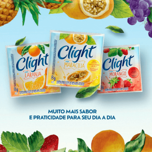 Refresco-Em-Po-Clight-Sem-Acucar-Morango-Caixa