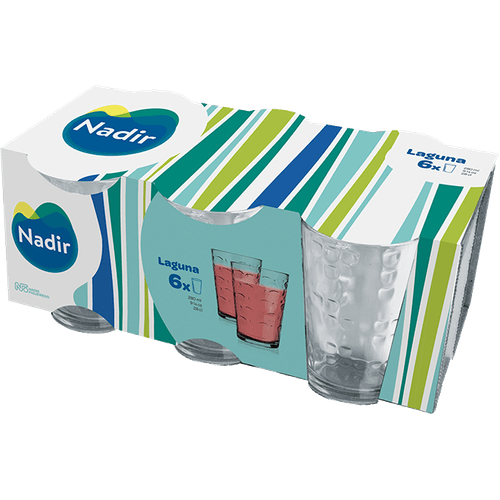 Conjunto-Copo-Vidro-Multiuso-Maracatu-280ml-Nadir-6-Unidades Conjunto-Copo-Vidro-Multiuso-Maracatu-280ml-Nadir-6-Unidades
