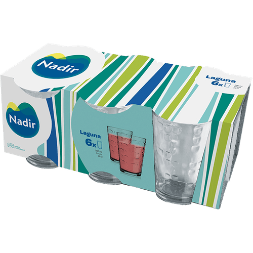 Conjunto-Copo-Vidro-Multiuso-Maracatu-280ml-Nadir-6-Unidades